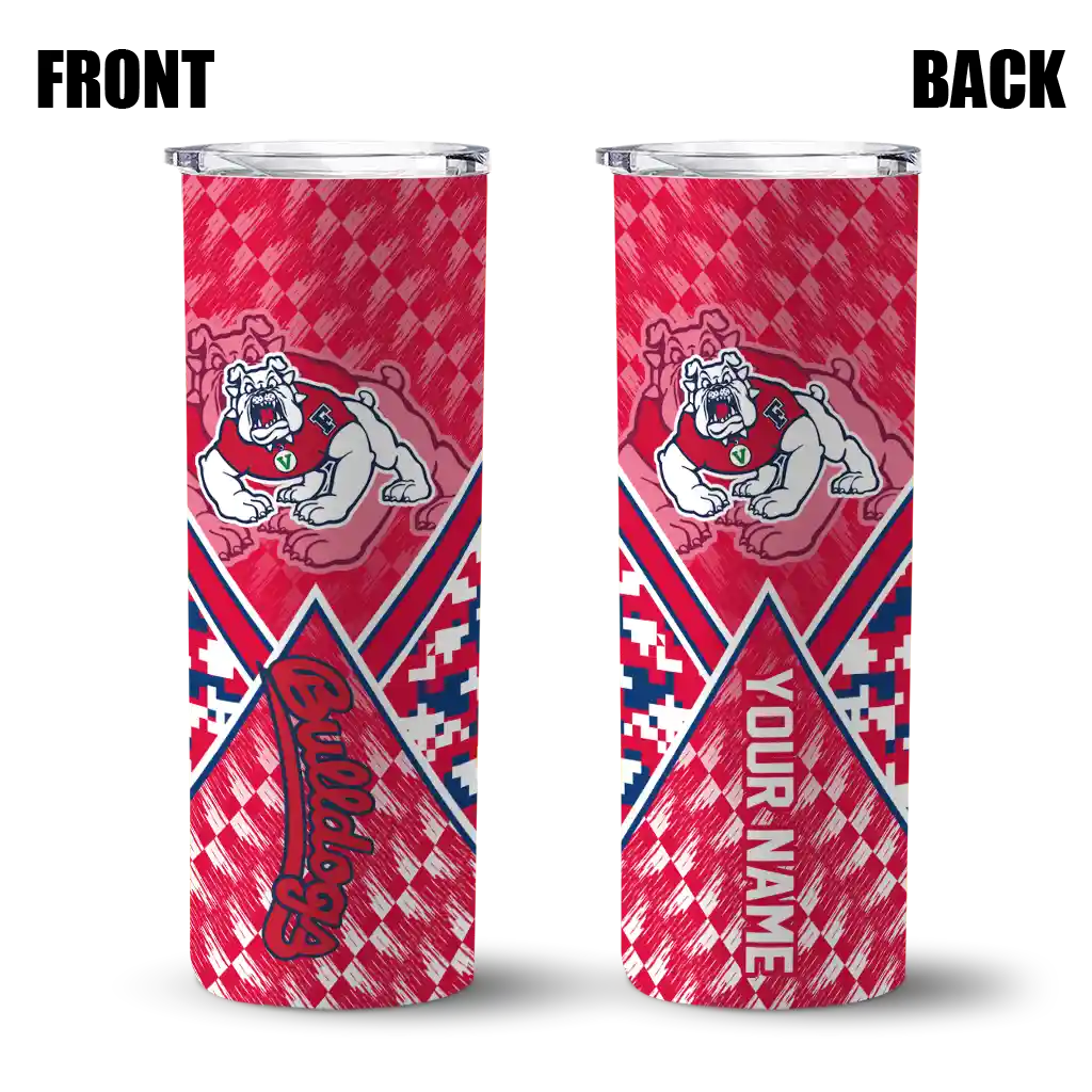 customized-fresno-state-bulldogs-monogram-burst-red-white-skinny-tumbler-fashion-forward.webp