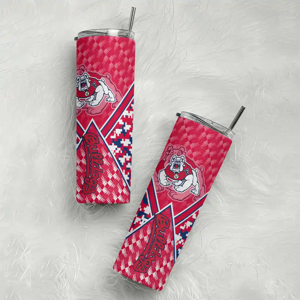 customized-fresno-state-bulldogs-monogram-burst-red-white-skinny-tumbler-top-rated.webp