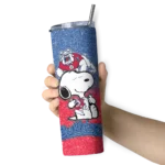 customized-fresno-state-bulldogs-snoopy-attitude-red-skinny-tumbler-best-selling.webp
