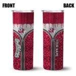 customized-fresno-state-bulldogs-sparkle-drip-red-skinny-tumbler-best-selling.webp