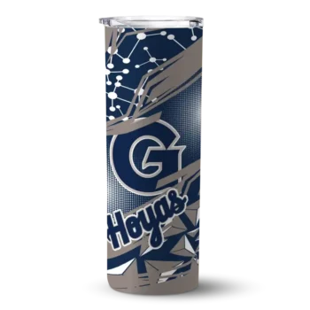 Customized Georgetown Hoyas Helmet Clash Blue Skinny Tumbler