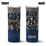 customized georgetown hoyas kiss band grey skinny tumbler best selling 1 2.webp