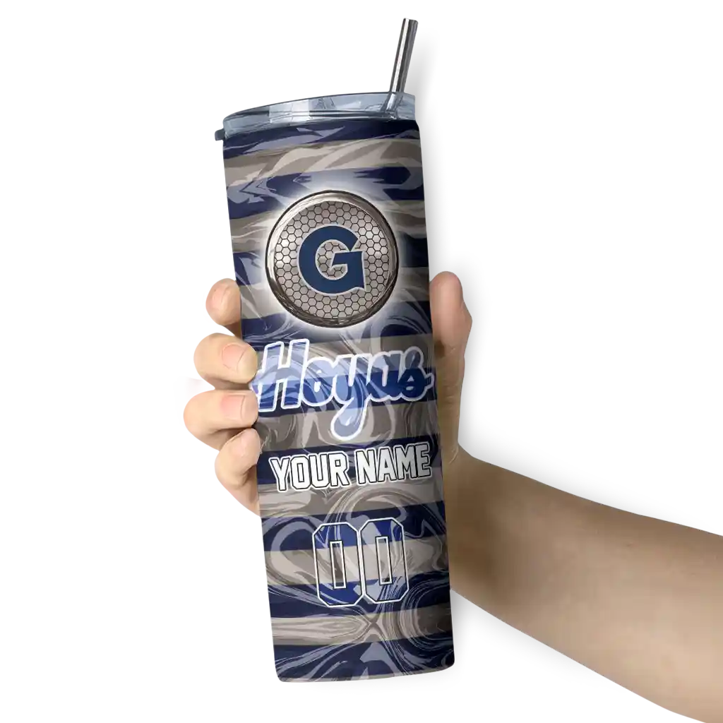 customized-georgetown-hoyas-patterned-waves-blue-skinny-tumbler-premium-grade.webp