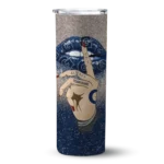 customized-georgetown-hoyas-sparkle-lips-blue-skinny-tumbler-best-selling.webp