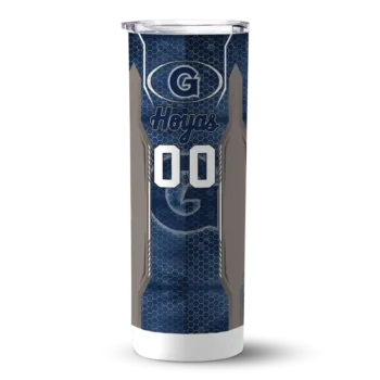 Georgetown Hoyas Tumber - Customized Stacked Diamond Skinny Blue