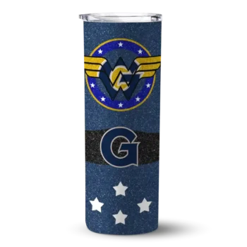 Customized Georgetown Hoyas Star Cluster Blue Skinny Tumbler