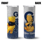 customized georgetown hoyas winnie the pooh blue gray skinny tumbler best selling 1.webp