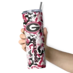 customized-georgia-bulldogs-claw-marks-red-white-skinny-tumbler-best-selling.webp