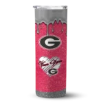 customized-georgia-bulldogs-pixel-fade-red-skinny-tumbler-best-selling-1.webp