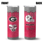 customized-georgia-bulldogs-pixel-fade-red-skinny-tumbler-best-selling-1.webp