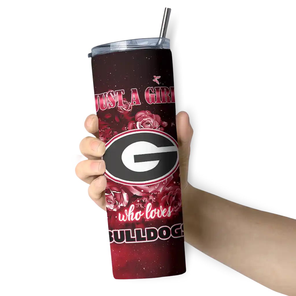 customized-georgia-bulldogs-rose-romance-red-black-skinny-tumbler-premium-grade.webp