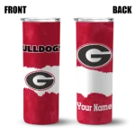 customized-georgia-bulldogs-torn-band-red-white-skinny-tumbler-best-selling-1.webp