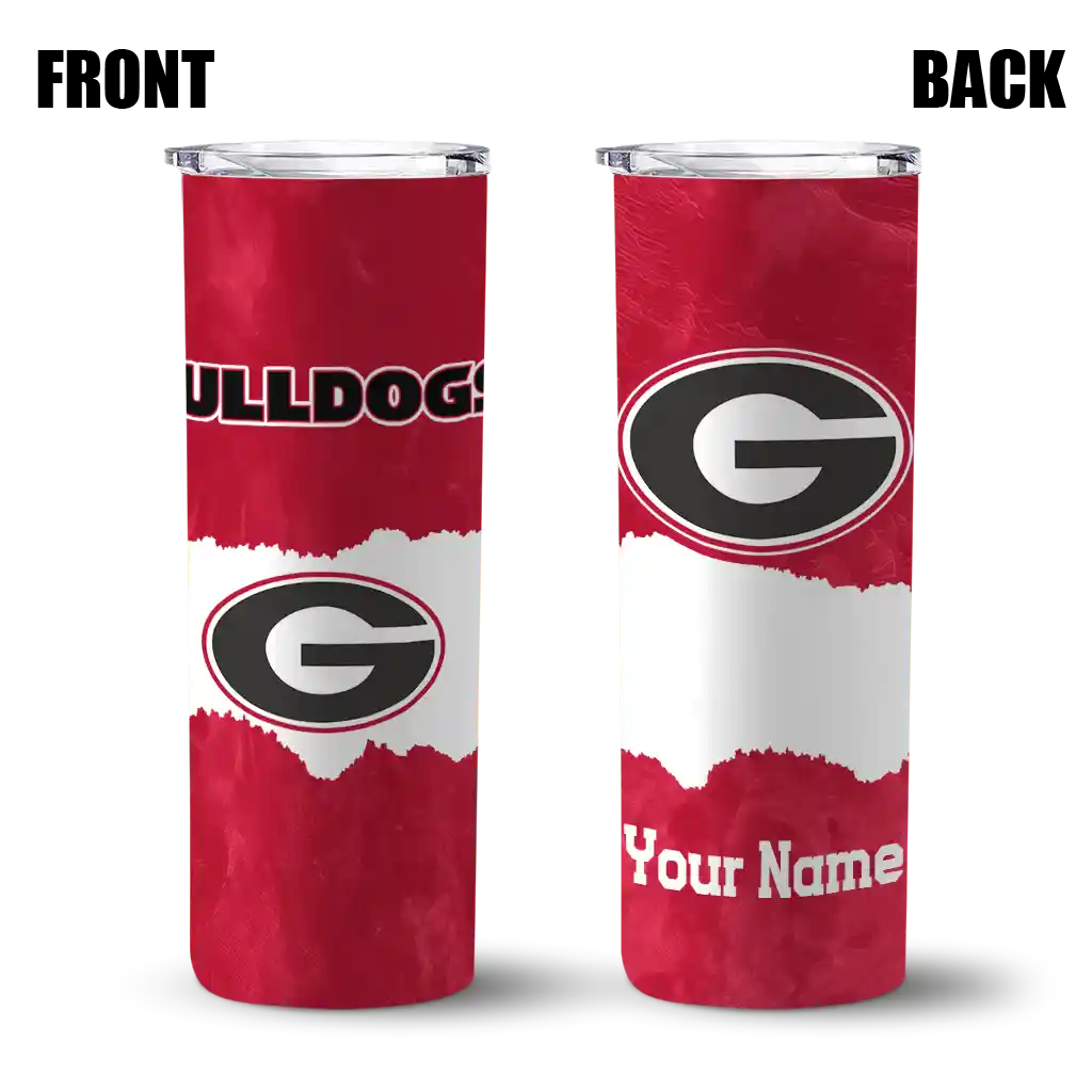 customized-georgia-bulldogs-torn-band-red-white-skinny-tumbler-fashion-forward.webp