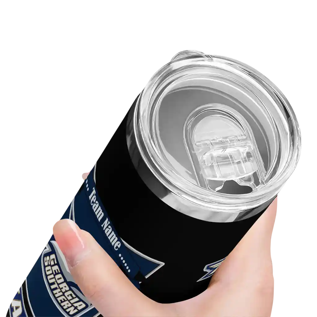 customized-georgia-southern-eagles-helmet-belt-blue-black-skinny-tumbler-high-quality.webp