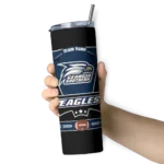 customized georgia southern eagles helmet belt blue black skinny tumbler best selling 1.webp