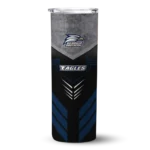 customized-georgia-southern-eagles-hexagon-honeycomb-blue-black-skinny-tumbler-best-selling.webp
