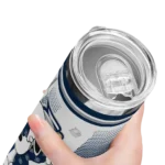 customized-georgia-southern-eagles-snoopy-dog-blue-white-skinny-tumbler-best-selling-1.webp