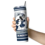 customized-georgia-southern-eagles-snoopy-dog-blue-white-skinny-tumbler-best-selling-1.webp
