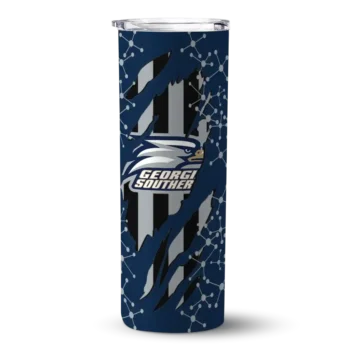 Georgia Southern Eagles Tumber - Customized Star Pop Skinny Blue Black