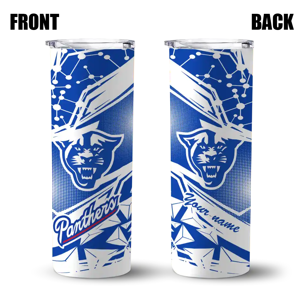 customized-georgia-state-panthers-helmet-clash-blue-skinny-tumbler-fashion-forward.webp
