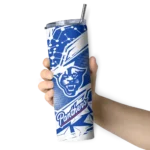 customized-georgia-state-panthers-helmet-clash-blue-skinny-tumbler-best-selling.webp