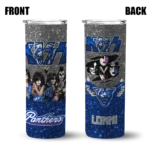 customized-georgia-state-panthers-kiss-band-white-skinny-tumbler-best-selling.webp