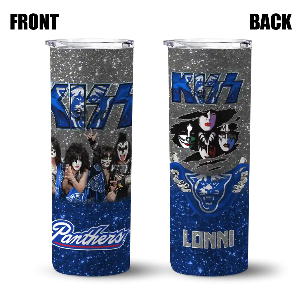 customized-georgia-state-panthers-kiss-band-white-skinny-tumbler-fashion-forward.webp