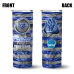customized-georgia-state-panthers-patterned-waves-blue-skinny-tumbler-best-selling.webp