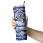 customized-georgia-state-panthers-patterned-waves-blue-skinny-tumbler-best-selling.webp