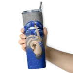 customized-georgia-state-panthers-sparkle-lips-blue-skinny-tumbler-best-selling-1.webp