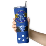 customized-georgia-state-panthers-star-cluster-blue-skinny-tumbler-best-selling.webp