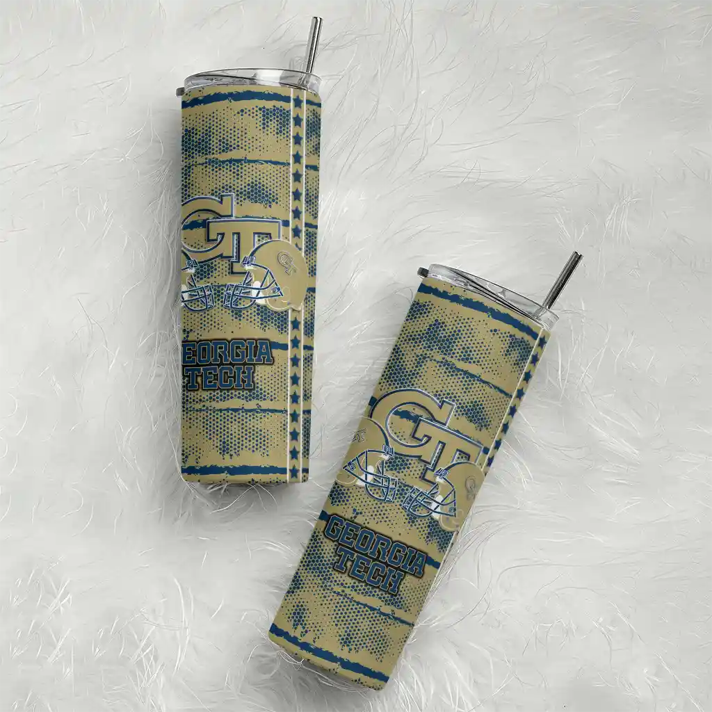 customized-georgia-tech-yellow-jackets-chevron-patch-gold-skinny-tumbler-top-rated.webp