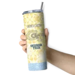 customized-georgia-tech-yellow-jackets-starburst-tiles-gold-skinny-tumbler-best-selling-1.webp