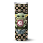 customized-georgia-tech-yellow-jackets-yoda-cozy-gold-black-skinny-tumbler-best-selling-3.webp