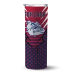 customized-gonzaga-bulldogs-chevron-stripes-blue-skinny-tumbler-best-selling.webp