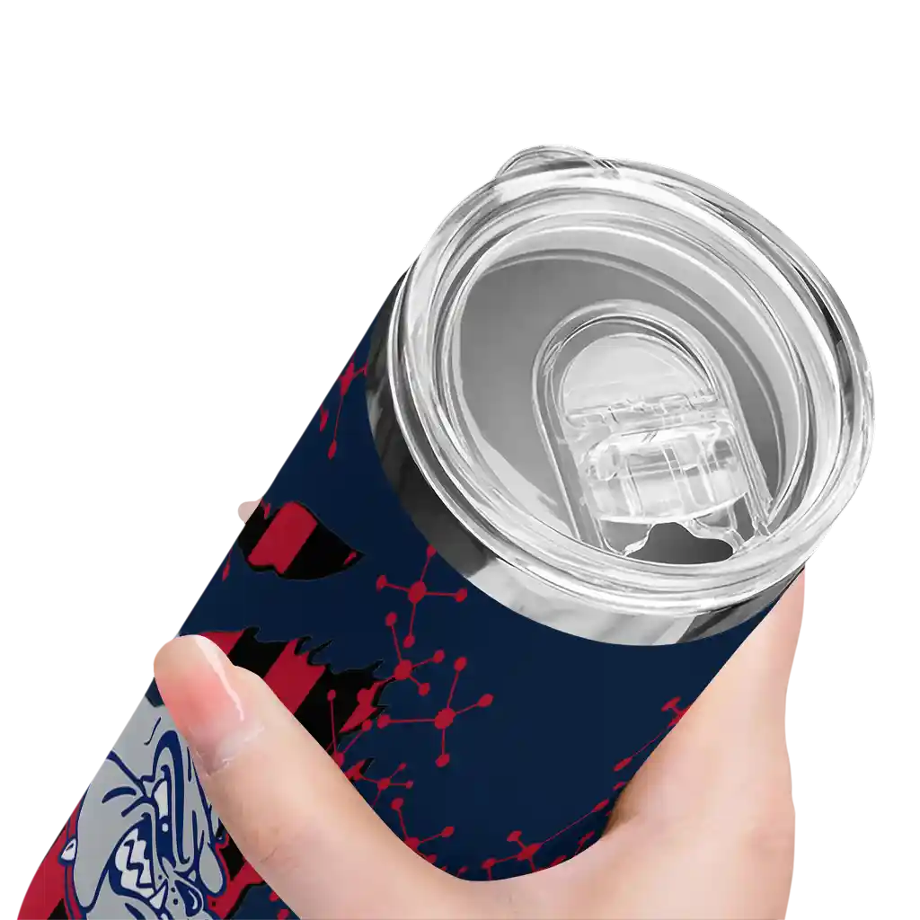 customized-gonzaga-bulldogs-star-pop-blue-black-skinny-tumbler-high-quality.webp