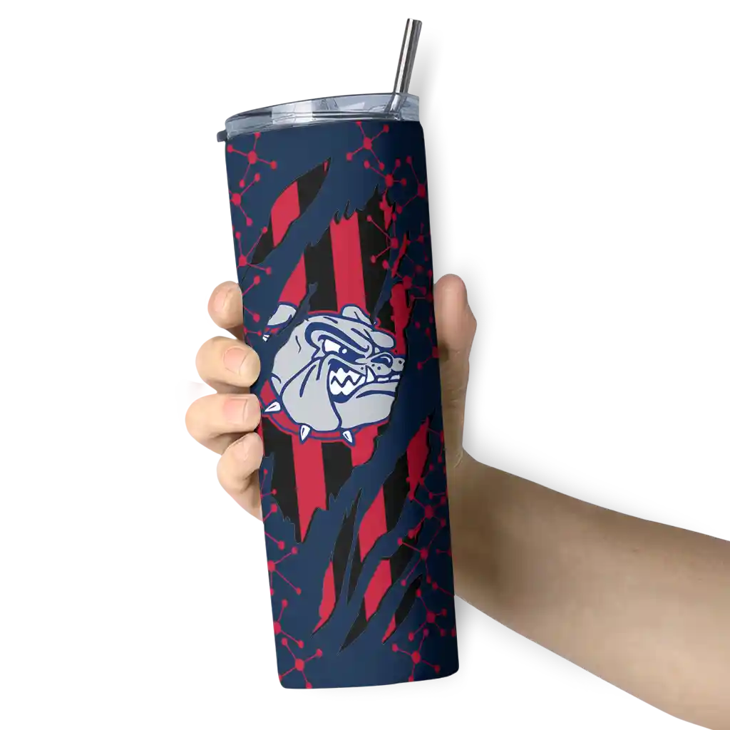 customized-gonzaga-bulldogs-star-pop-blue-black-skinny-tumbler-premium-grade.webp