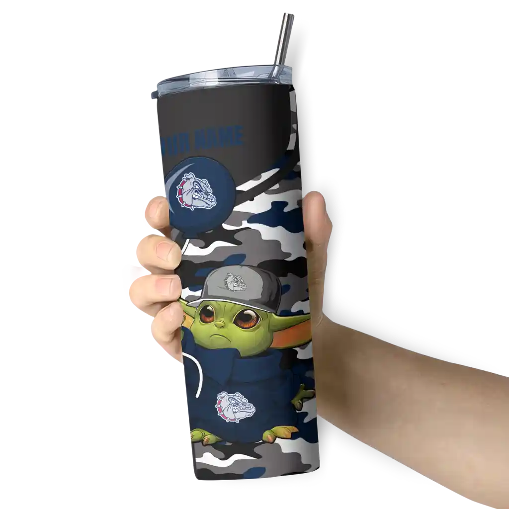 customized-gonzaga-bulldogs-yoda-camo-blue-black-skinny-tumbler-premium-grade.webp