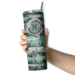 customized-hawaii-rainbow-warriors-patterned-waves-green-skinny-tumbler-best-selling-2.webp