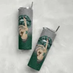 customized-hawaii-rainbow-warriors-sparkle-lips-green-skinny-tumbler-best-selling.webp