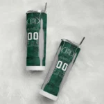 customized-hawaii-rainbow-warriors-stacked-diamond-green-skinny-tumbler-best-selling.webp