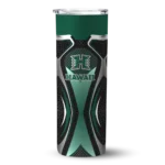 customized-hawaii-rainbow-warriors-superman-emblem-green-black-skinny-tumbler-best-selling.webp