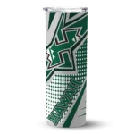 customized-hawaii-rainbow-warriors-web-stripes-green-white-skinny-tumbler-best-selling.webp