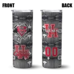 customized-houston-cougars-chevron-v-red-gray-skinny-tumbler-best-selling.webp