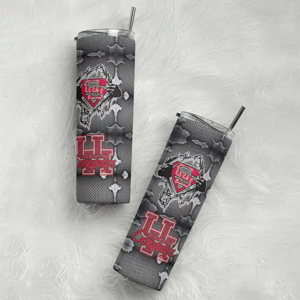 customized-houston-cougars-chevron-v-red-gray-skinny-tumbler-top-rated.webp
