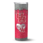 customized-houston-cougars-pixel-fade-red-skinny-tumbler-best-selling.webp