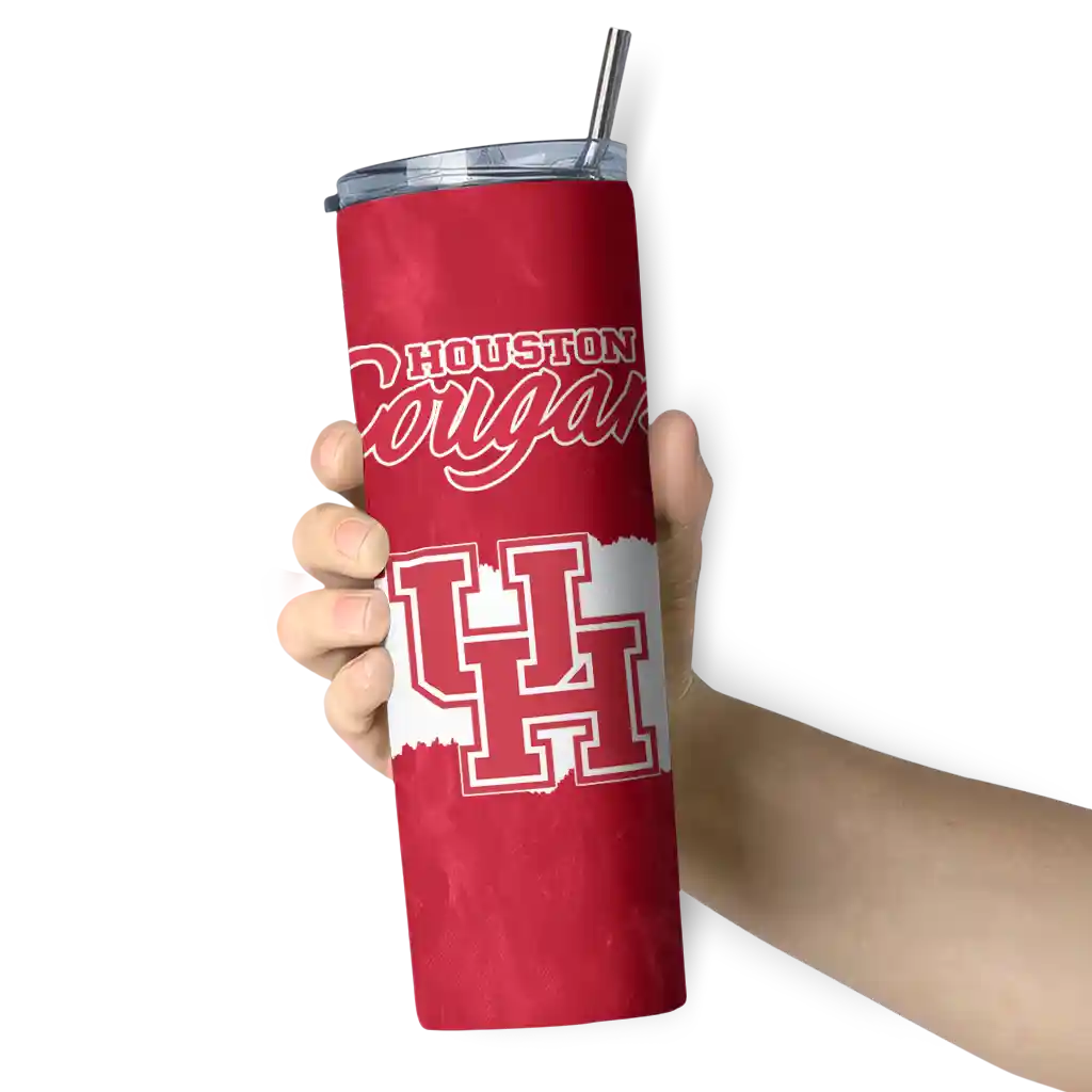 customized-houston-cougars-torn-band-red-white-skinny-tumbler-premium-grade.webp