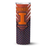 customized-illinois-fighting-illini-chevron-stripes-blue-skinny-tumbler-best-selling.webp