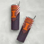 customized-illinois-fighting-illini-chevron-stripes-blue-skinny-tumbler-best-selling.webp