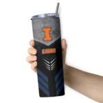 customized-illinois-fighting-illini-hexagon-honeycomb-blue-black-skinny-tumbler-best-selling.webp